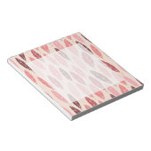 Niedliche rosa und rote Blätter Notizblock (angewinkelt)