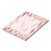 Niedliche rosa und rote Blätter Notizblock (Rotiert)