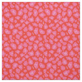Niedliche Rosa und Rote Leoparden Stoff (Muster)