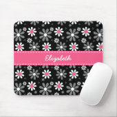 Niedliche rosa und schwarze Girly Mousepad (Mit Mouse)