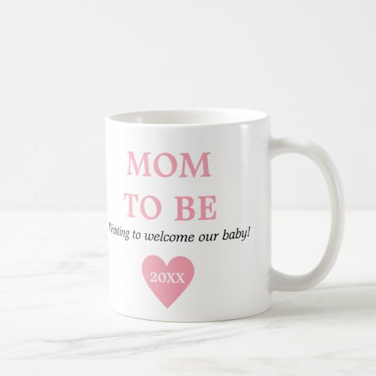 Niedliche Rosa und Weiß erste Mama Kaffeetasse (Rechts)