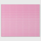 Niedliche, rosa und weiße Streifen Geschenkpapier (Flach)