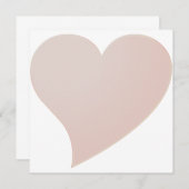 Niedliche rosa Valentiner Tageskarte (Vorne/Hinten)