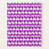 Niedliche rosa violette Mädchen und Bogen Planer (Rückseite)