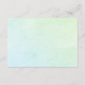 Niedliche Rosa Wal Ozeanbücher für Babydusche Begleitkarte (Rückseite)