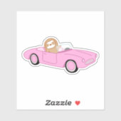 Niedliche rosa Wandleuchte Aufkleber (Blatt)