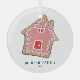 Niedliche Rosa Weihnachtskekse Ballettwürfel oder  Ornament Aus Glas