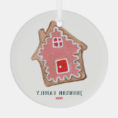 Niedliche Rosa Weihnachtskekse Ballettwürfel oder Ornament Aus Glas (Rückseite)