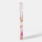 Niedliche rosa weiße Imitate Glitzer Marmor Art Mo Case-Mate iPhone Hülle (Rückseite / Links)