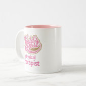 Niedliche rosa Weltbester körperlicher Therapeut Zweifarbige Tasse (Vorderseite Links)