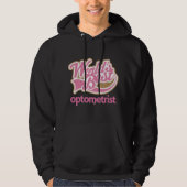 Niedliche rosa Weltbester Optometriker Hoodie (Vorderseite)