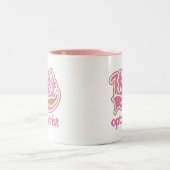 Niedliche rosa Weltbester Optometriker Zweifarbige Tasse (Mittel)