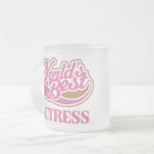 Niedliche rosa Weltbester Schauspielerin Mattglastasse (Vorderseite Links)