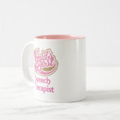 Niedliche rosa Weltbester Sprache-Therapeut Zweifarbige Tasse (Vorderseite Links)