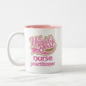Niedliche rosa Weltbester Zweifarbige Tasse (Links)