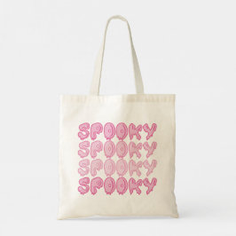 Niedliche rosa Wiederholung Spooky Halloween Tote  Tragetasche