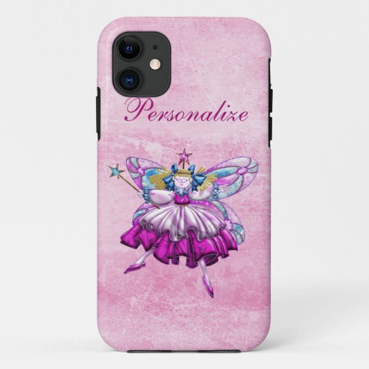 Niedliche rosa Zuckerpflaumen-Fee Case-Mate iPhone Hülle (Rückseite)
