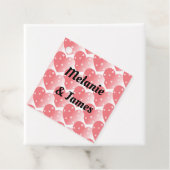 Niedliche rosafarbene Herzen und Namen - Liebesmar Geschenkanhänger (Beispiel)