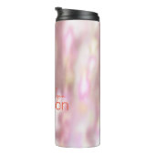 Niedliche rosafarbene Leuchten Gastgeschenk Thermosbecher (Nach rechts gedreht)