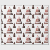 Niedliche Rose aus Kupfer Geschenkpapier (Flach)