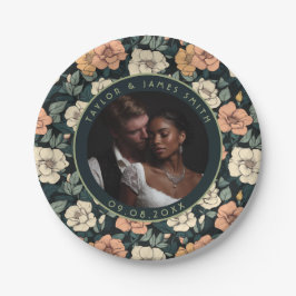 Niedliche Rose Beach Hochzeiten Teller für Hochzei