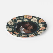 Niedliche Rose Beach Hochzeiten Teller für Hochzei (Schrägansicht)