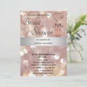 Niedliche Rose Einladung (Stehend Vorderseite)