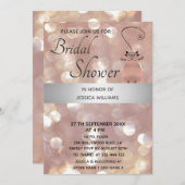 Niedliche Rose Einladung (Vorne/Hinten)