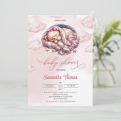 Niedliche Rose Einladung (Stehend Vorderseite)