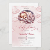 Niedliche Rose Einladung (Vorne/Hinten)