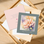 Niedliche Rose Elegante Tessiner Karte