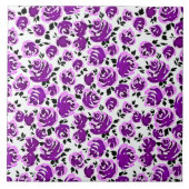 Niedliche Rose Fliese (Vorderseite)