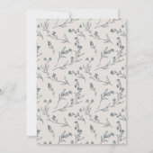 Niedliche  Rose Florenz Dankeskarte (Rückseite)