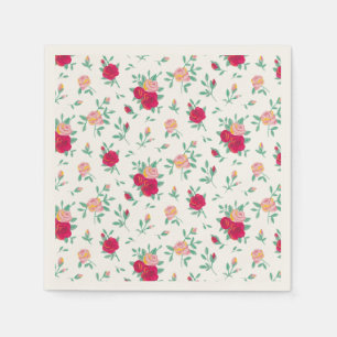 Niedliche Rose Geburtstagsparty Serviette