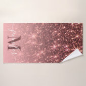 Niedliche Rose Gold Glitzer Badehandtuch (Badehandtuch)