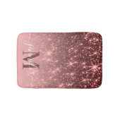 Niedliche Rose Gold Glitzer Badematte (Vorderseite)