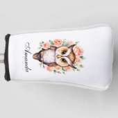 Niedliche Rose Golf Headcover (Vorderseite)
