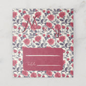 Niedliche Rose Hochzeiten Platzkarten (Außenseite Aufgefaltet)