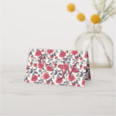 Niedliche Rose Hochzeiten Platzkarten (Rückseite)