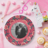 Niedliche Rose Hochzeiten Teller für Empfang (Party)