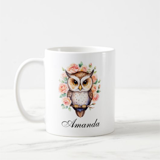 Niedliche Rose Kaffeetasse (Links)
