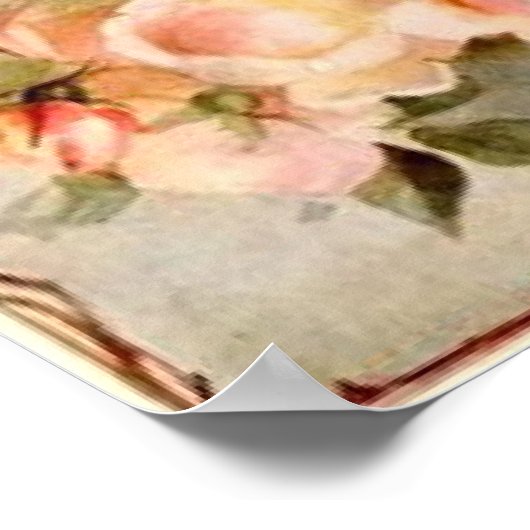 Niedliche Rose Poster (Ecke)