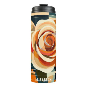 Niedliche Rose Weihnachtsgeschenk Thermal Tumbler Thermosbecher