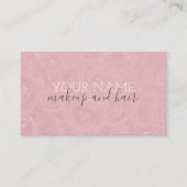 Niedliche Rosenhaare und Makeup-Visitenkarte Visitenkarte (Vorderseite)