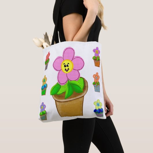 Niedliche rosy-gepolsterte Blume Schultertasche Tasche (Von Nahem)