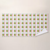 Niedliche rosy posy gepolsterte Blume Wiederholung Badehandtuch (Badehandtuch)