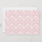 Niedliche Rot Handschrift Sie sind geliebt Frame V Einladung (Rückseite)