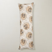 Niedliche Rot-Scent-Hound-Hunde-Kunst Seitenschläferkissen (Rückseite (Vertikal))