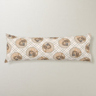 Niedliche Rot-Scent-Hound-Hunde-Kunst Seitenschläferkissen