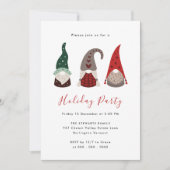 Niedliche Rot- und Grüne Weihnachtsfeier Einladung (Vorderseite)